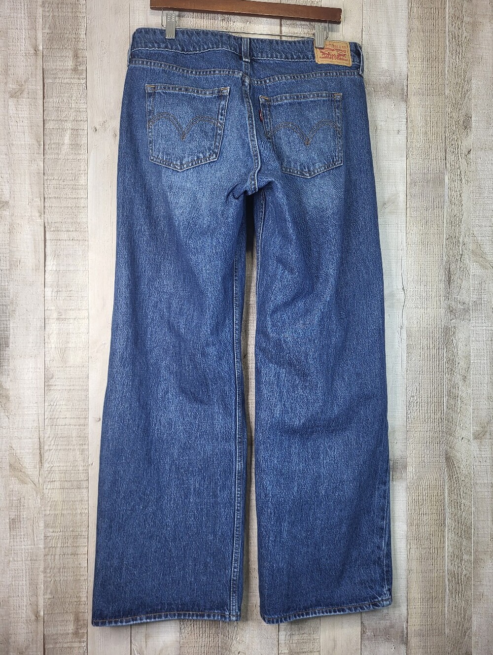 Levi's Superlow Wide Leg Blue Jeans. Ladies Size 31 - Picture 5 of 16